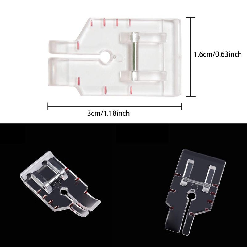 CESUSME Clear View Presser Foot, 1/4 Inch Quilting Presser Foot, Fit for Singer Brother Babylock Janome Simplicity Low Shank Sewing Machineï¼ˆ2 pcsï¼‰ - Image 2